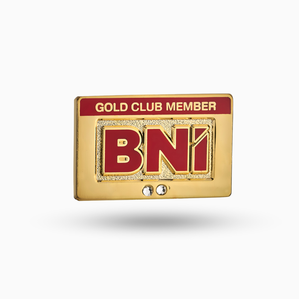 Gold Club Pin (2 Stones) (Pack of 10)