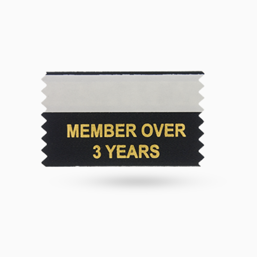 3 year Member Ribbons (Pack of 10)