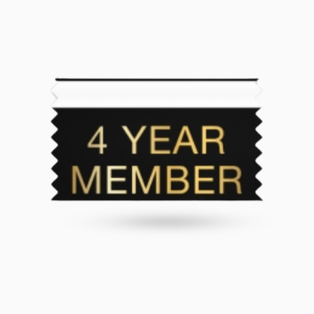 4 year Member Ribbons (Pack of 10)