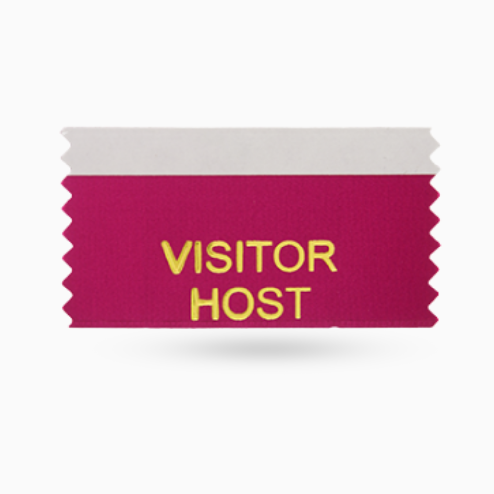 Visitor Host Ribbons (Pack of 10)