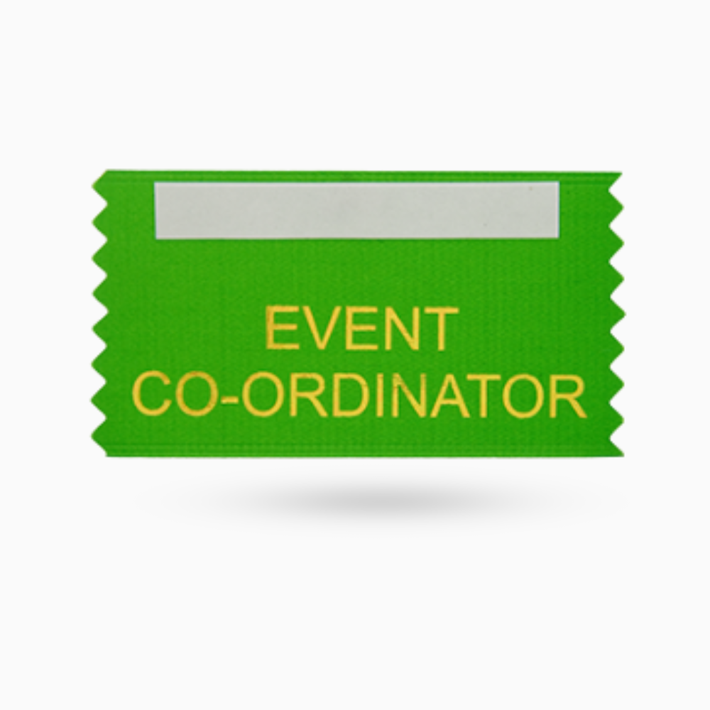 Event co-Ordinator Ribbons (Pack of 10)
