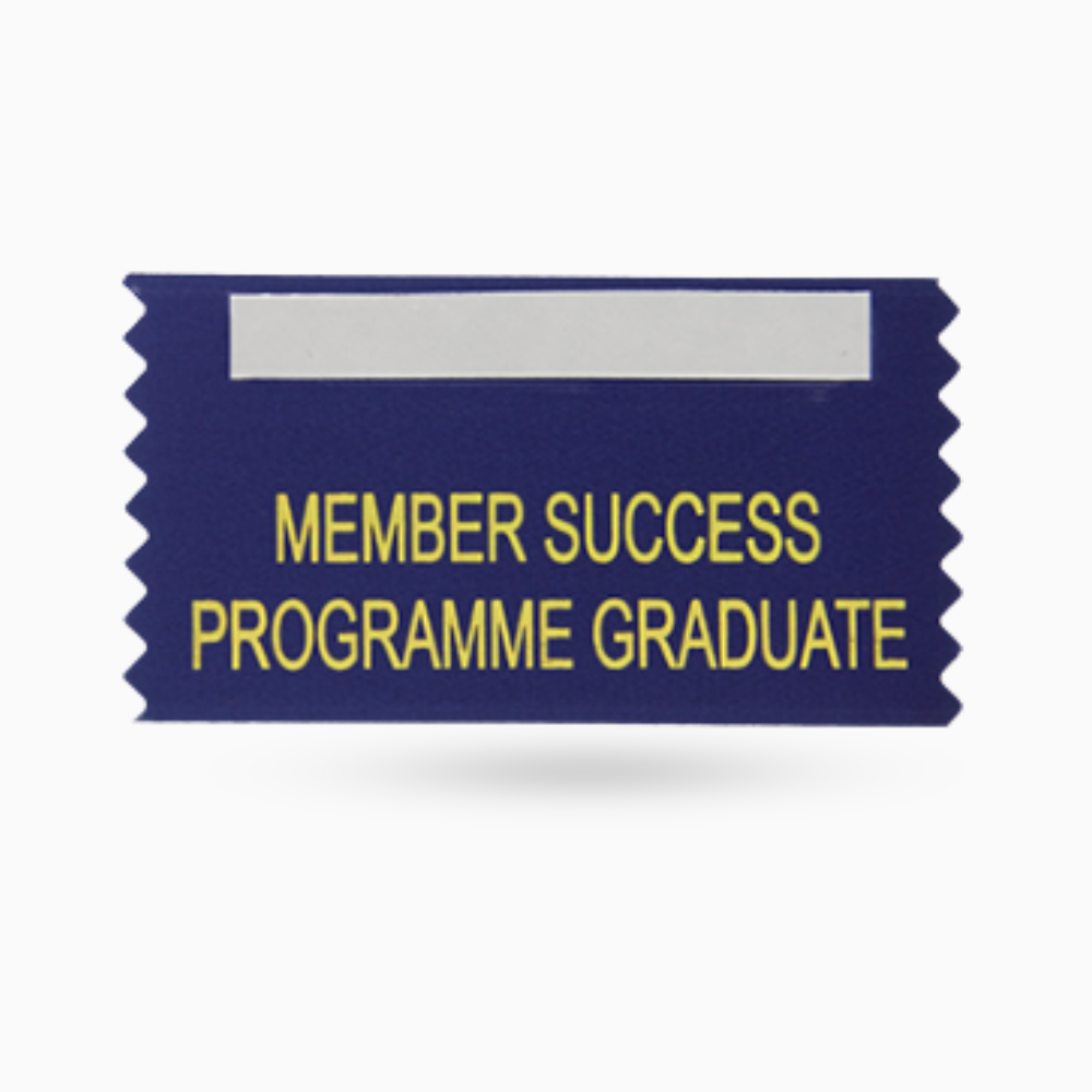 MSP Graduate Ribbons Silver (Pack of 10)