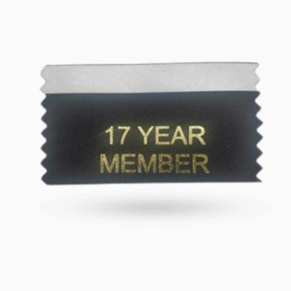 17 Year Member Ribbons (Pack of 10)
