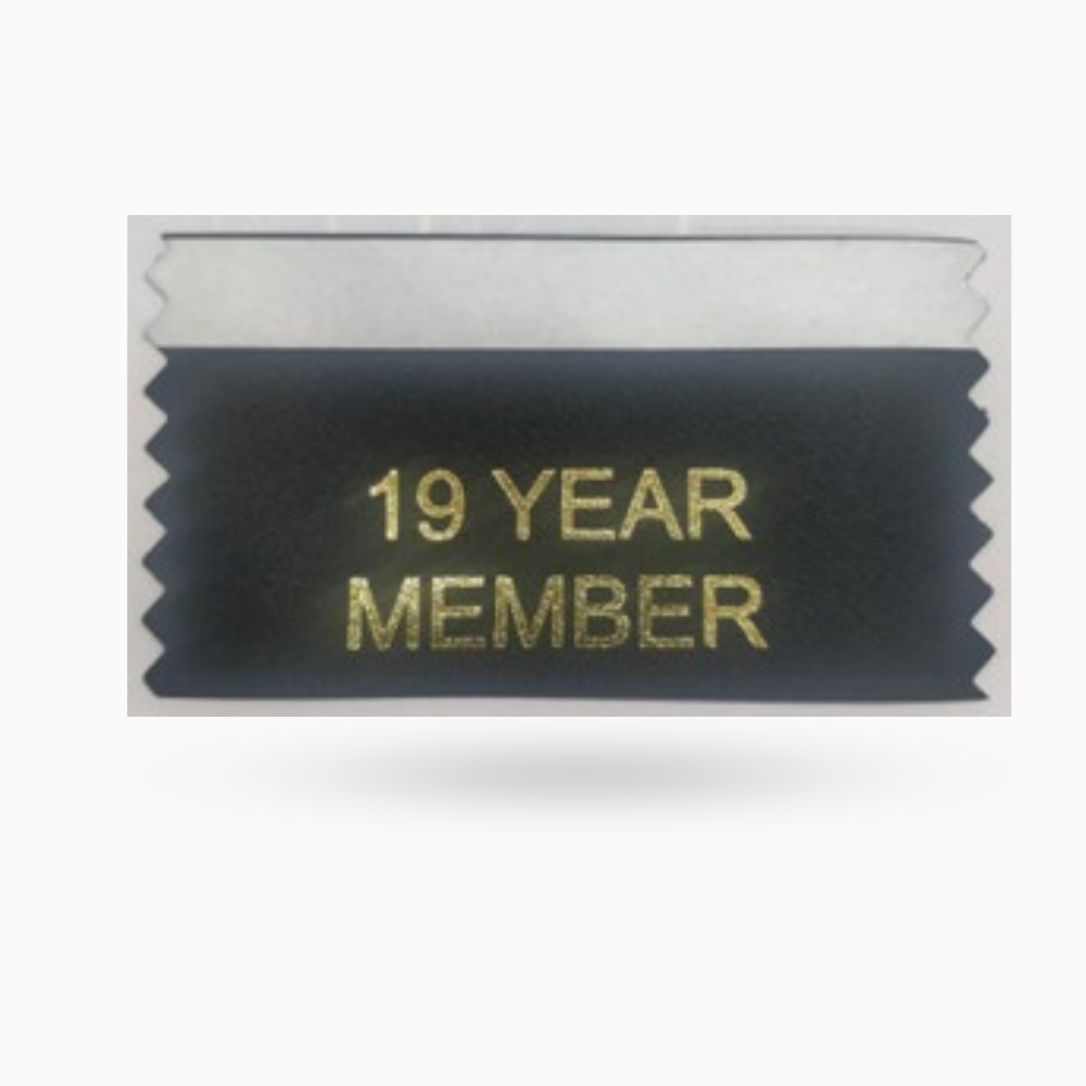 19 Year Member Ribbons (Pack of 10)